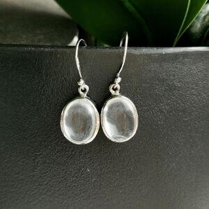 Sterling silver Clear Quartz Drop Earrings 🆕